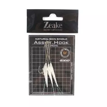 Zeake Assist Hook Single Fish Skin SLJ 3 шт. в упаковке M (Размер 4) (1984)
