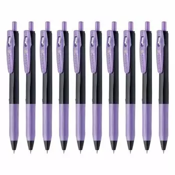 ZEBRA Gel Ballpoint Pen Sarasa Clip Deco Shine Shiny Purple 10 pieces 0.5mm COLOR_NAME B-JJ15-SPU