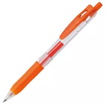 ZEBRA Gel Ballpoint Pen Sarasa Clip Red Orange 10 Pieces 0.3 B-JJH15-ROR