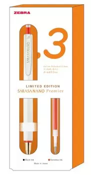 Zebra Sarasa Nano Premier Gel Ballpoint 0.3 Pen, JJH72-PM-BK
