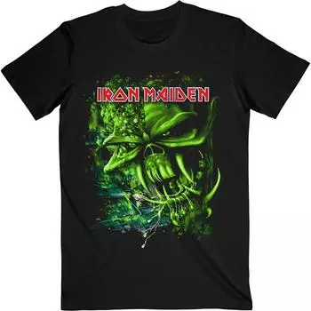 Зеленая футболка унисекс Iron Maiden Final Frontier S