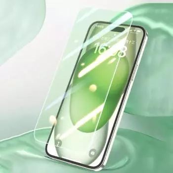 Зеленое закаленное стекло для iPhone 15 14 13 12 11 Pro Max Plus Mini Защитная пленка для глаз для iPhone15 15pro Film iphone 15 зелёный