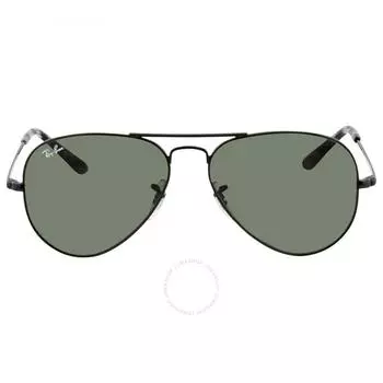Зеленые солнцезащитные очки унисекс Ray Ban Aviator Metal II RB3689 914831 55