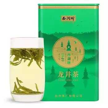 Зеленый чай марки West Lake, чай Лунцзин Yuqian III класса, 100 г/банка, новый чай
