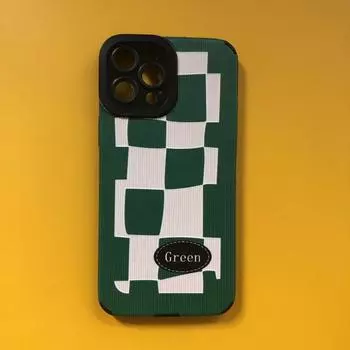 Зеленый чехол для телефона с необычной шахматной доской для Iphone 14 Pro Max 13 Mini 11 12, силиконовый чехол-бампер для Iphone Xr Xs Max X 7 8 P 6 iphone 6s 6