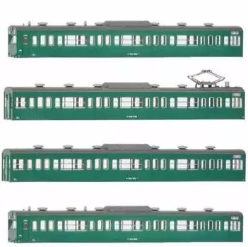 Зеленый Max N gauge JNR JR 103 series low luck window refrigerated car изумрудно-зеленый Базовый комплект кузова A 18017 Железнодорожная модель поезда / неединичный / / 4-вагонный