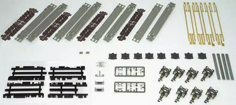Зеленый Макс N Gauge Подпольная тележка Набор Suburban Тип Базовый A Без питания 7510 Железнодорожные принадлежности для моделей 4-вагонный