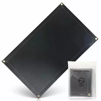 ZEN Camps Bonfire Sputter Bonfire Stand Heat Flame Fireproof Camping Lawn Protection Sheet, Sheet, Sheet, Non Stinging Silicone, Black, Fireproof,