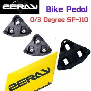 ZERAY 0/3 градуса SP-110, шипы для шоссейного велосипеда, велосипедная педаль с ромбовидным углом для LOOKKEO, полезная площадь 2400 мм, с противоскользящим велосипедом no logo 4.5 degree