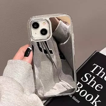 Зеркальный чехол для макияжа для Iphone 11, чехлы для iPhone 14 Pro Max 13 12 Xr X Xs Max 14promax 13promax, силиконовый мягкий чехол из ТПУ для телефона For iPhone XS Max серебряный