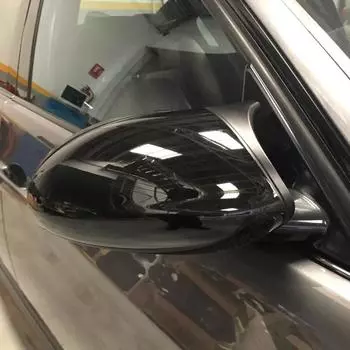Зеркальный чехол E90, боковая дверь автомобиля, боковое зеркало заднего вида, крышка для BMW E90 E91 2005-2007 E92 E93 2006-2009 M3 Style E80 E81 1 pair black