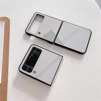 Зеркальный чехол с полным обзором для телефона Samsung Galaxy Z Flip 3 4 Flip4, противоударный силиконовый чехол для женщин с макияжем, Z Flip4 for Z Flip 3