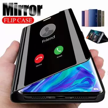 Зеркальный флип-чехол для Samsung Galaxy S23 Ultra S22 S21 Plus S20 Fe S10 Lite S10e, чехол для Samsung Note 20 Ultra 10 Plus Fundas S20 Plus серебряный