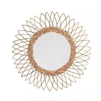 Зеркало LOOKIT Sunflower Rattan в форме солнца, диаметр 60 см Q16306ME