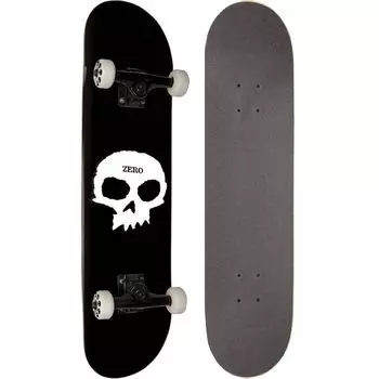ZERO Skateboard Complete SINGLE SKULL x Brand Skateboard (Готовый продукт) (8.0 31.6) [Подлинный продукт] чёрный