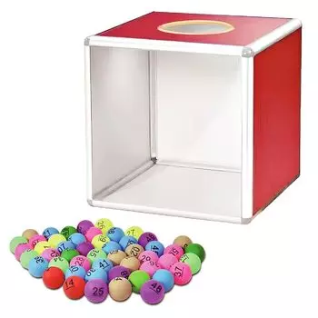 ZERONOWA bingo set numbered balls lottery box set Lottery Comes with extra ball After-party (A type)