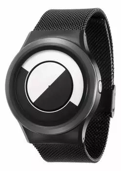 ZEROO Watch QUARTER MOON Quartz Design Watch W08031B03SM03 [ZERO] Men s Women s [Genuine]