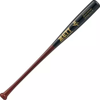 ZETT Hardball Baseball Bat Special select model Wooden (North American Birch) 84cm Thin Dark x Black (3719YK) Made in Japan BWT16414K