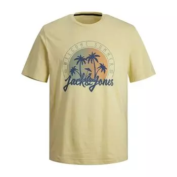Желтая детская летняя футболка JACK & JONES 10 ans светло-желтого
