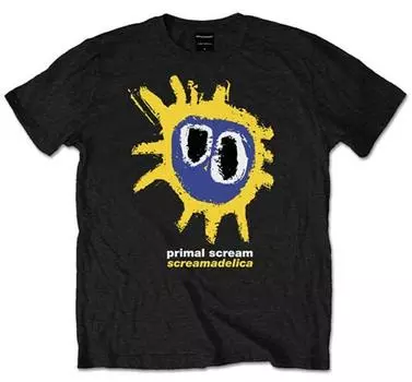 Желтая футболка унисекс Primal Scream Screamadelica S