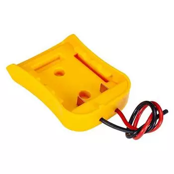 Желтый адаптер батареи для Dewalt 20 В Макс. 18 В, разъем питания док-станции, провода 12 AWG, адаптер питания, инструменты, аксессуары