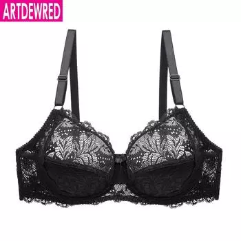 Женщины Бюстгальтер Кружева Цветочные Bralette Белье На Косточках Бюстгальтеры Без Подкладки Нижнее Белье Плюс Размер Бюстгальтер 80C белый