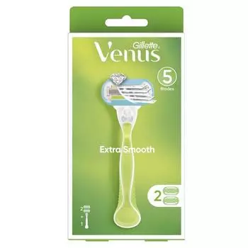 Женская бритва Venus Extra Smooth, ручка + лезвие, набор из 2 предметов, 1 шт., 1 комплект