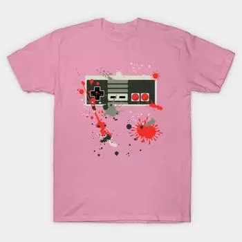 Женская футболка Контроллер Граффити Nes Харадзюку Принт Каваий Футболка Летняя с коротким рукавом Женская футболка Топ S