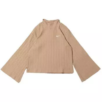 Женская футболка Nike Ribbed Knit с высоким воротником и длинными рукавами Maize DM6400-200 S
