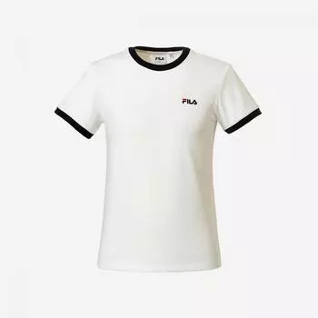 Женская футболка с коротким рукавом Basic Linear Ringer Fila (ой) 100