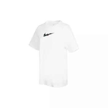 Женская футболка с коротким рукавом и вышитым логотипом Nike Sportswear, белая футболка с круглым вырезом DN5887-100 XL