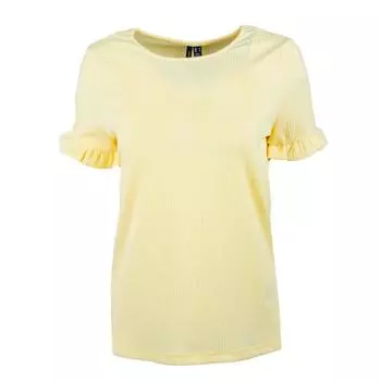 Женская футболка с короткими рукавами и рюшами VERO MODA