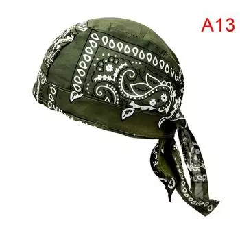 Женская и мужская бандана, хлопковая шляпа унисекс с принтом Durag, пиратский платок на голову