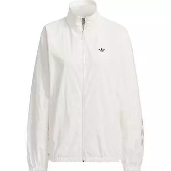 Женская куртка Adidas Originals Ruched Track Top белого и черного цвета JD6386