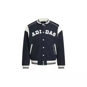 Женская куртка-бомбер Adidas Originals Collegiate, темно-синяя, кремовая, JD6379 2XS