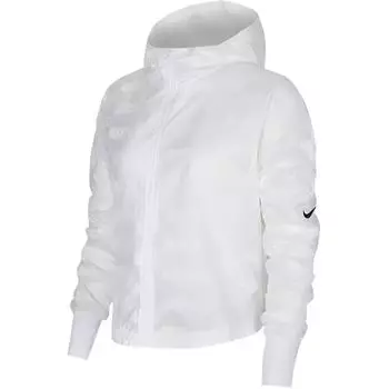 Женская куртка с капюшоном Nike Air All Over Print, белая CT7378-100 XS