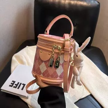 Женская модная сумка-мессенджер High-End Texture Diamond Portable Bucket Bag