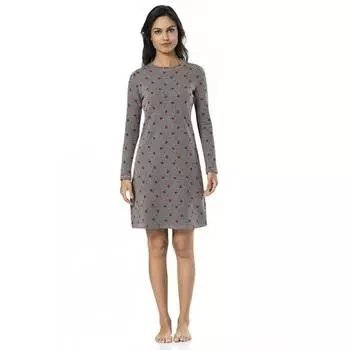 Женская ночная рубашка с длинными рукавами и приподнятым узором Pierre Cardin Heart Pattern