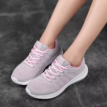 Женская обувь Flying Weaving Athleisure Shoes 35 розовый
