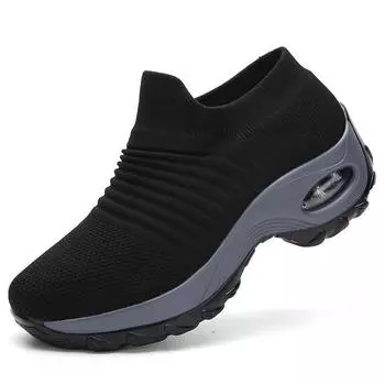 Женская обувь, плетеная спортивная обувь Air Cushion Fly, бахилы, носки, обувь 35