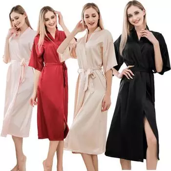 Женская сексуальная удлиненная ночная рубашка XXL чёрный