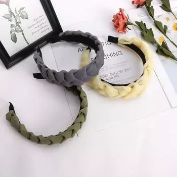 Женская широкая повязка для волос из органзы Twist, корейский стиль, повязка на голову из сетки, обруч для волос, аксессуары для волос