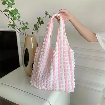 Женская сумка через плечо, модная сумка-тоут, мягкие сумки для покупок на открытом воздухе синий
