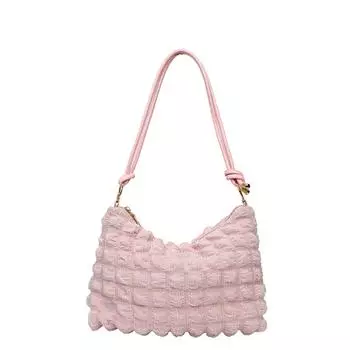 Женская сумка Simple Temperament Gentle Wrinkled Underarm Bag женская весенняя сумка через плечо маленькая квадратная сумка розовый