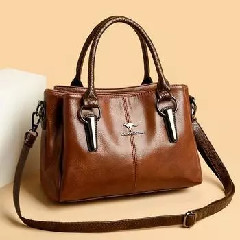 Женская сумка Urban Simple Handbag Большая вместимость Mother Bag Одно плечо Messenger Bag красный