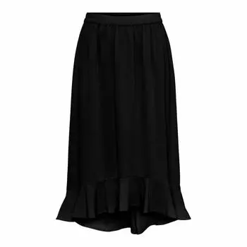 Женская юбка до колен с оборками PIECES XS зелёный