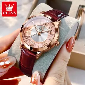 Женские часы бренда OLEVS, новый тренд, студенческий кварцевый подарок на женский день