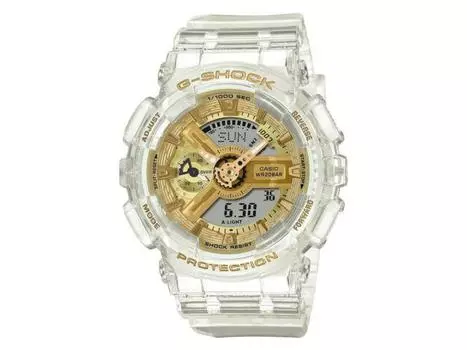 Женские часы CASIO G-Shock GMA-S110SG-7AJF Skeleton x Gold, модель среднего размера, НОВАЯ