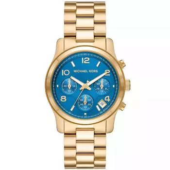 Женские часы Michael Kors Runway Blue с циферблатом синие