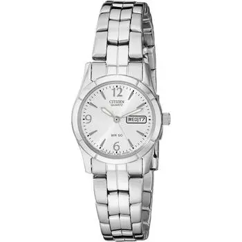 Женские часы No Citizen Citizen EQ0540 57A с аналоговым дисплеем, японские кварцевые серебряные часы